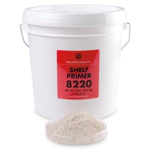 Bullseye Glass - Shelf Primer, 5 lb bucket (#8220) - kilnfrog.com