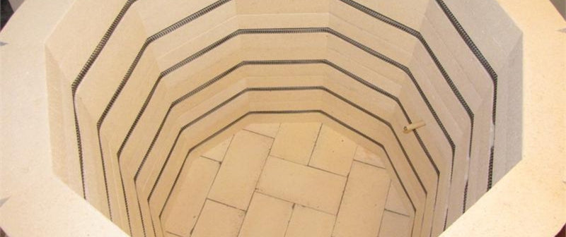 Inside of a Top Loading Kiln