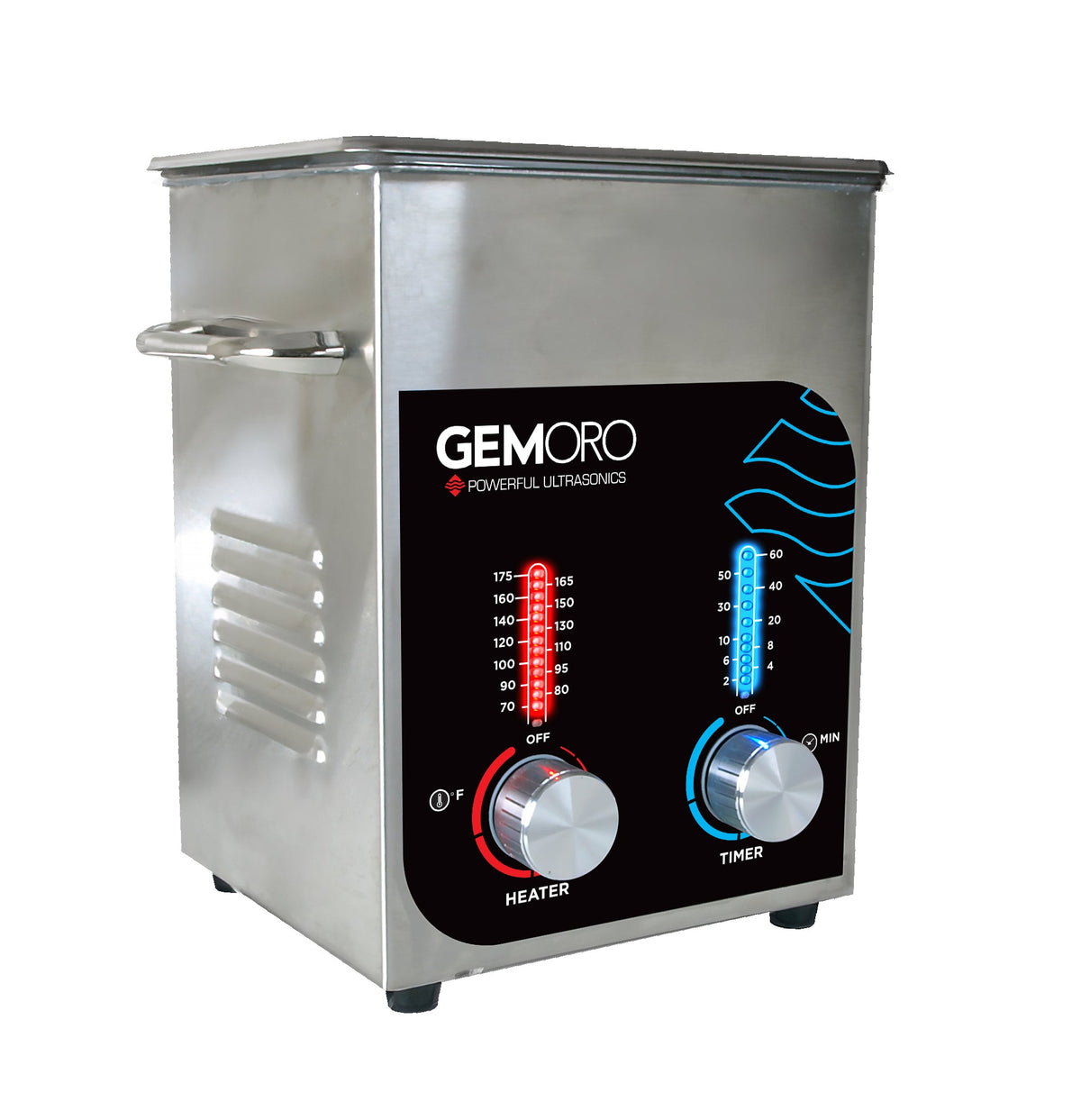 Ultrasonic (2 Quart) With Heater & Accessories - GEMORO - Kiln Frog