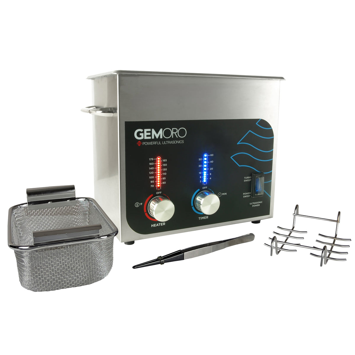 Ultrasonic (.75 Gallon 3QT) With Heat, Autodegassing & Accessories - Kiln Frog