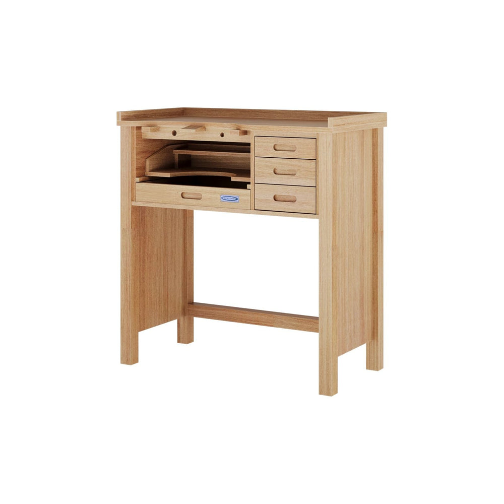Classic Jewelers Work Bench, Premium Grade, Hardwood - Kiln Frog