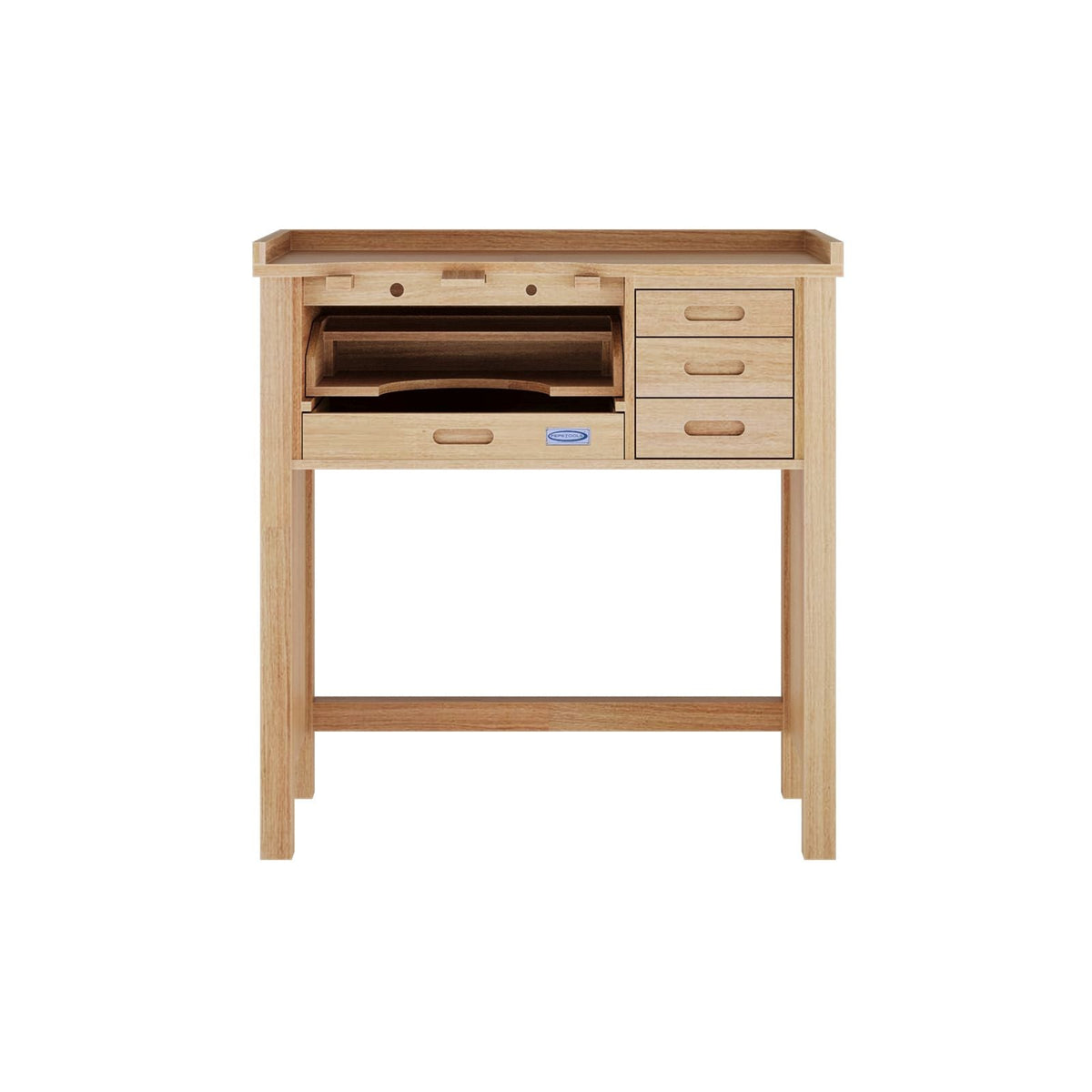 Classic Jewelers Work Bench, Premium Grade, Hardwood - Kiln Frog