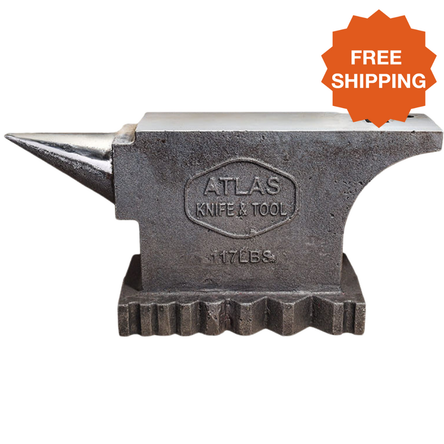 Atlas Knife & Tool - Graham 117 lbs 4140 Steel Anvil | Kiln Frog