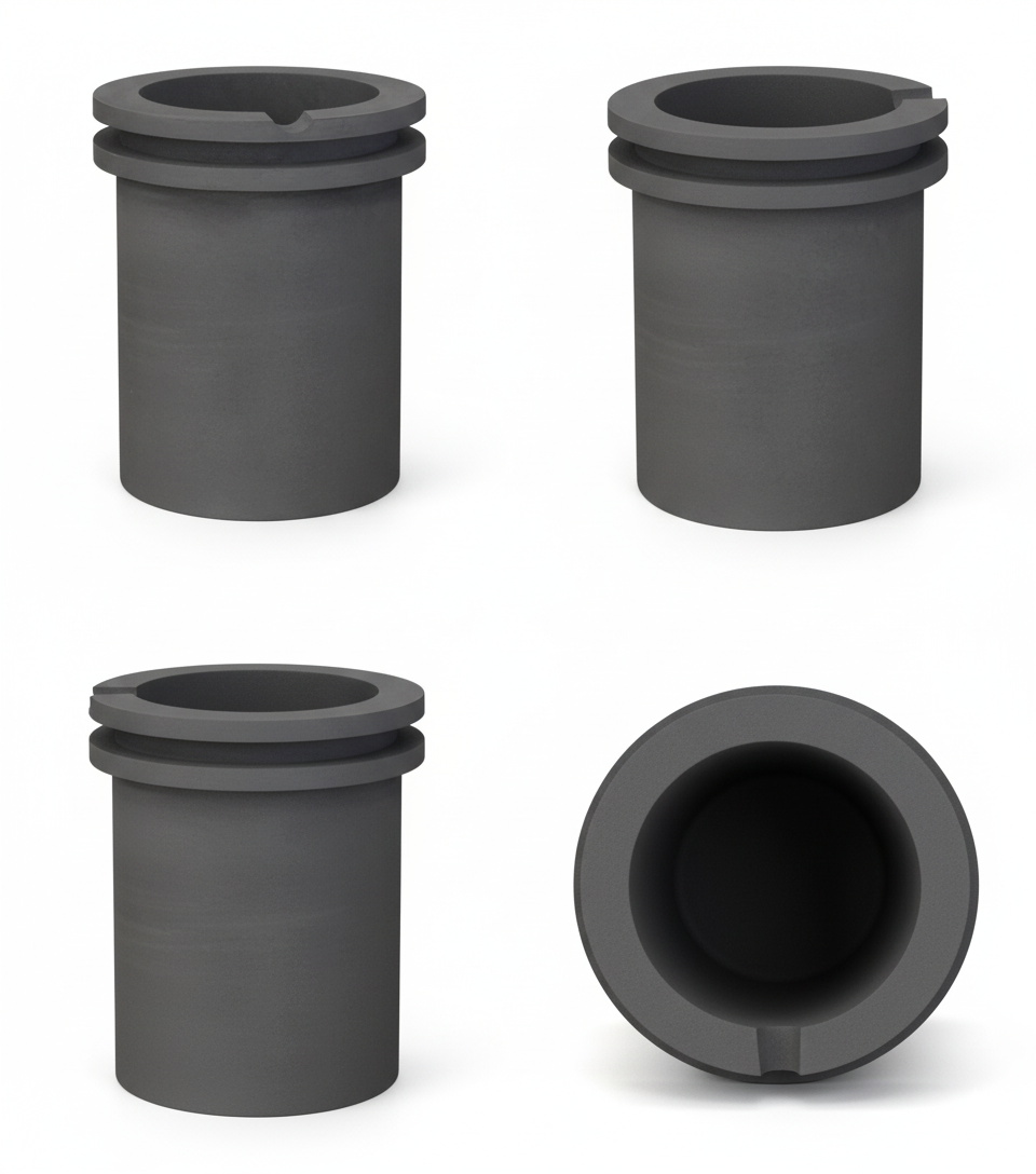 100 Oz Quick Melt Table Top Graphite Crucible - Kiln Frog