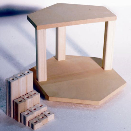 10" Hexagon Full & Half Shelf Kit - Kiln Frog