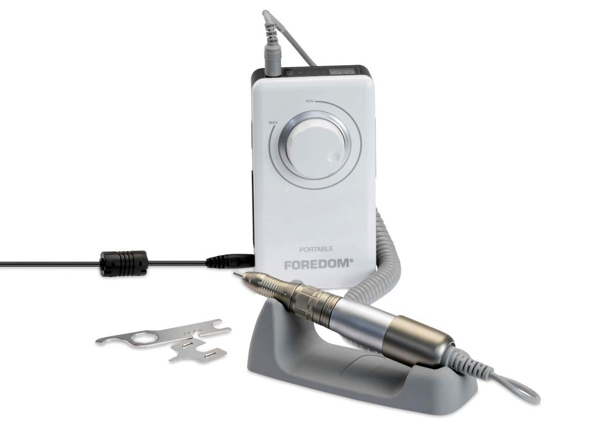 Foredom Portable Rotary Micromotor, Li-Ion, 3/32", 115V/230V - Kiln Frog