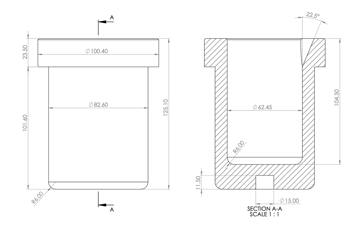 Graphite Crucible For Kerr Electro-Melt Furnace - Kiln Frog