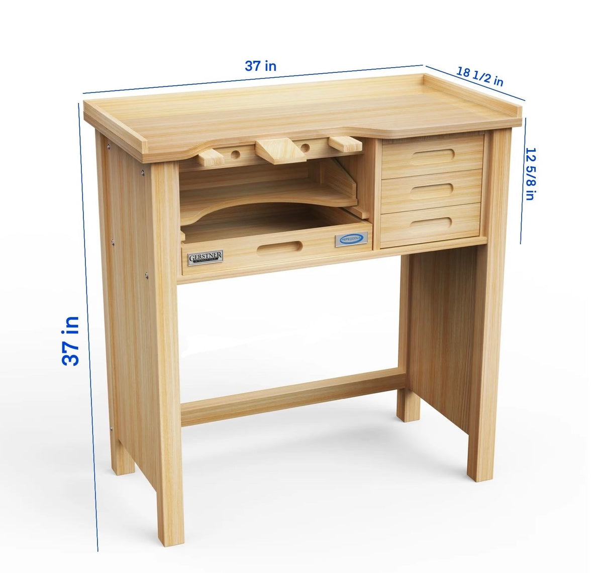 Professional Jewelers Bench by Gerstner International - Kiln Frog