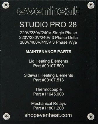 Evenheat Kiln - Studio Pro 28 - Kiln Frog